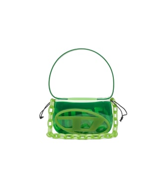 1DR-Sac iconique à bandoulière en TPU transparent - Diesel - Vert