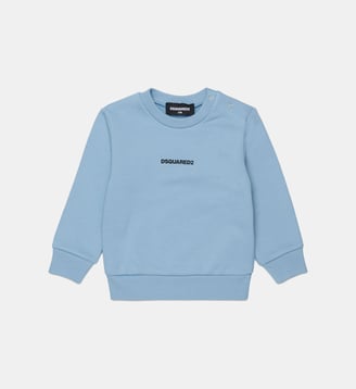 Sweat-shirt à col ras du cou avec logo - Dsquared2 - Brouillard bleu
