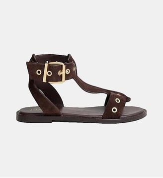 Sandales plates Wizz - Jonak - Marron foncé