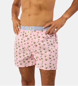 Caleçon Pink forest en coton biologique Billybelt