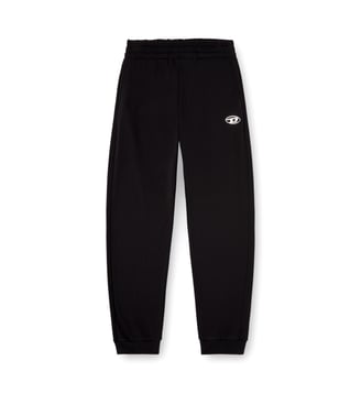 Pantalon de survêtement avec logo Oval D effet métal - Diesel - Noir