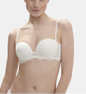 Soutien-gorge sans-bretelles décolleté plongeant - Naturel - Simone Pérèle - Naturel