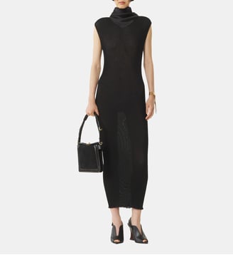 Robe En Jersey Plissé - Lanvin - Noir