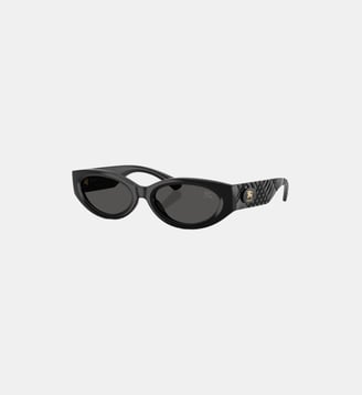 Lunettes de soleil Ovale BE4505U - Burberry - Noir