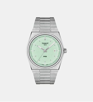 Montre PRX Vert menthe T1374101109101 - Tissot - Argenté