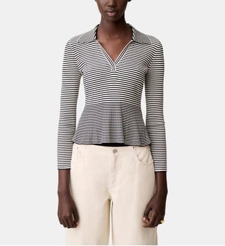 Top rayé manches longues - Claudie Pierlot - Bicolore