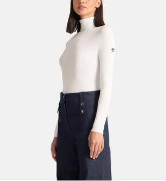 Pull Ancelle Col Roulé coupe ajustée - Fusalp - Rose