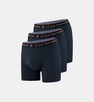 Lot de 3 boxers longs en coton Le Slip Francais