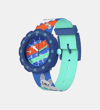 Montre Friends fur-ever Bleu, Orange, Vert FPSP075 - Flik Flak - Bleu