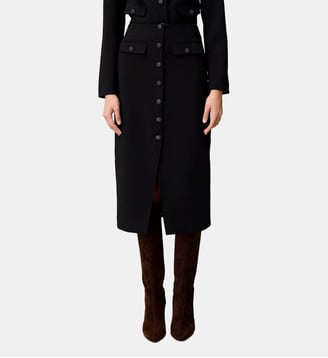 Jupe midi - Claudie Pierlot - Noir