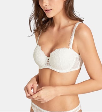 Soutien gorge bandeau - Aubade - Nacre noir