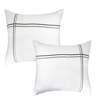 Lot de 2 taies satin de coton - Garnier Thiebaut - Gris