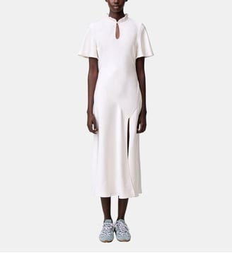 Robe midi fluide - Claudie Pierlot - Ivoire