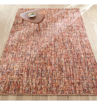 Tapis XL en laine, tissé main - AM.PM - Terre cuite
