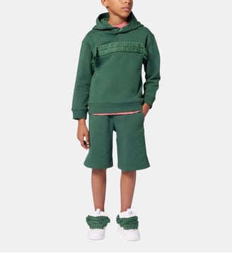 Sweat-shirt à capuche - Lanvin Kids - Émeraude
