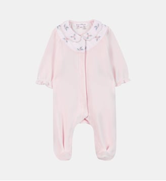 Pyjama -  velours broderie - Tartine Et Chocolat - Rose pâle