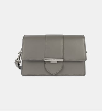 Petit sac trotteur Paris Ily en cuir - Lancaster - Gris