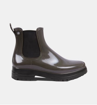 Bottines de pluie crantées - Jules & Jenn - Kaki et noir