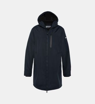 Parka droite longue - Schott - Bleu marine