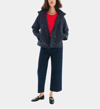 Parka ginie - Motif uni - Coton - Caroll - Bleu marine