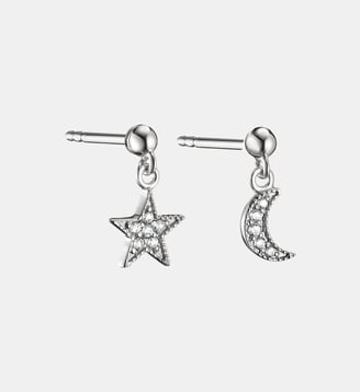 Clous d’oreilles lune et étoile avec zirconia blanche - Thomas Sabo - Argent