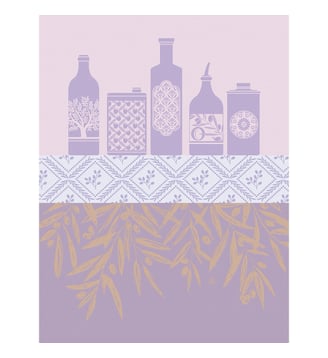 Torchon Huiles provençales - Le Jacquard Francais - Lavande