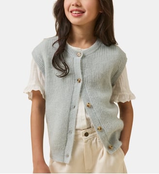 Cardigan  laine et mohair - Cyrillus - Vert d'eau