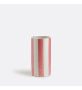 Vase en céramique à rayures, H18 cm La Redoute Interieurs