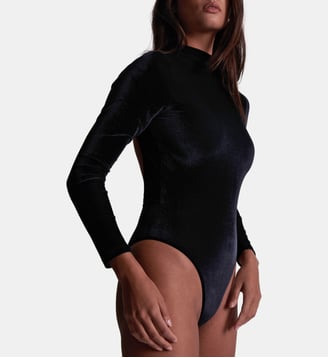 Body manches longues Les Bodys - Aubade - Noir