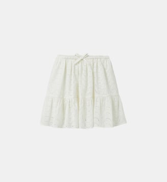 Jupe  broderie anglaise - Cyrillus - Écru
