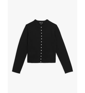 cardigan Le Petit en cachemire noir - Agnès b. - Noir
