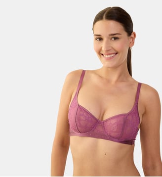 Soutien-gorge avec armatures Silk'n Lace rose Maison Lejaby