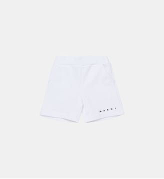 Short en molleton avec logo - Marni - Blanc