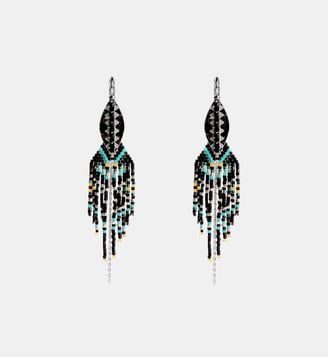 Boucles d'oreilles pendantes avec perles AROMA - Hipanema - Noir