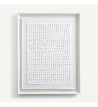 Art mural en papier embossé - AM.PM - Blanc