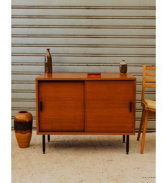 Buffet en bois Gustave N°1652 - Produit chiné - Debongout - Bois foncé