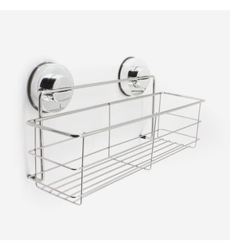 Panier haut ventouse inox brillant - Lock - Bath Bazaar - Argent