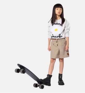 Sweat à manches longues - Marc Jacobs Kids - Gris chiné