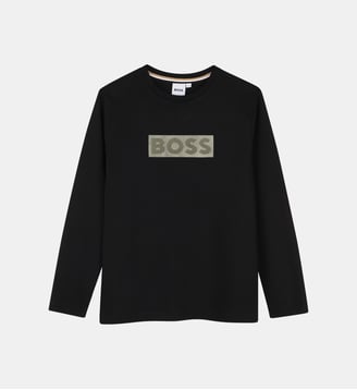 Tee-shirt manches longues - BOSS Kidswear - Black