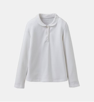 Polo en maille piquée  - Coton biologique - Cyrillus - Blanc