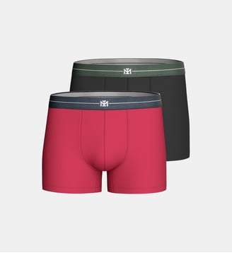 Pack 2 boxers d'homme en Coton - Impetus - Rouge foncé