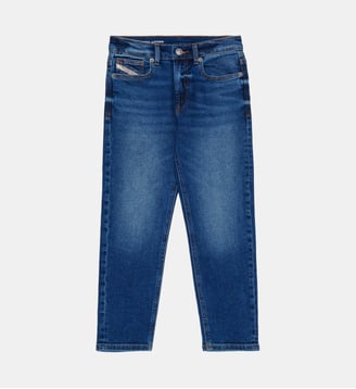Jeans coupe regular bleu moyen - D-Lucas - Diesel Kids - Denim bleu