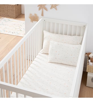 Drap-housse bébé gaze de coton bon. 17 cm La Redoute Interieurs