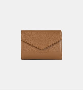 Portefeuille dos à dos cuir grainé
 - Lancaster - Camel