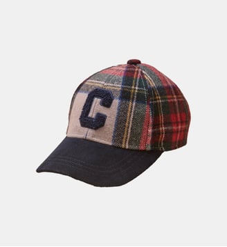 Casquette lainage carreaux  et enfant - Cyrillus - Carreaux ecossais rouge