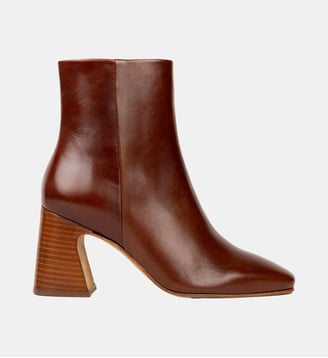 Boots Mi-Hautes Norma Cuir - Bobbies - Châtaigne