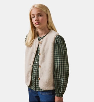 Veste en sherpa - Collection Junior - Cyrillus - Écru
