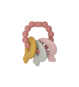 Hochet de dentition trousseau de clefs - Little Dutch - Rose