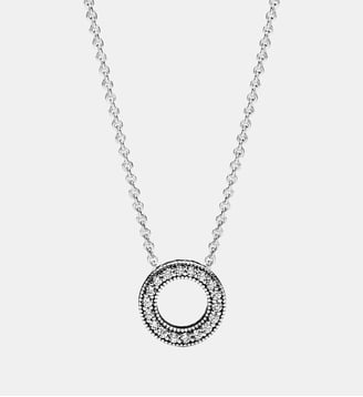 Collier Cercle Pavé - Pandora - Argenté