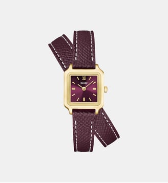 Montre Gracieuse mini Bordeaux CW15503 - Cluse - Doré